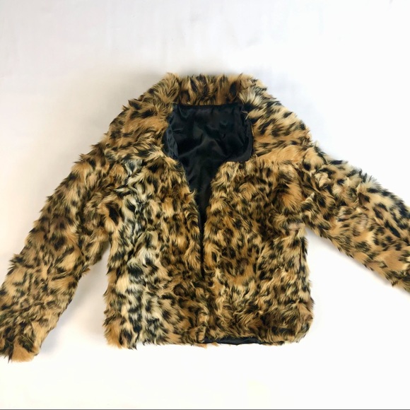 Faux Cheetah Fur Short Jacket - Picture 7 of 8